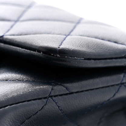 Chanel Lambskin Quilted Mini Rectangular Flap Dark Navy Blue 11 of 11