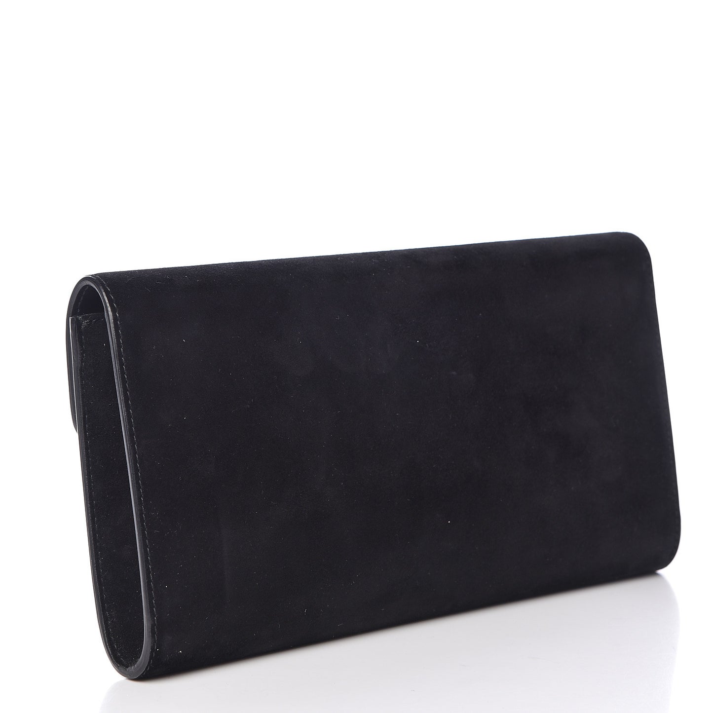 Suede Pearly GG Marmont Clutch Black