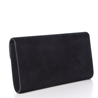 Gucci Suede Pearly GG Marmont Clutch Black 3 of 10