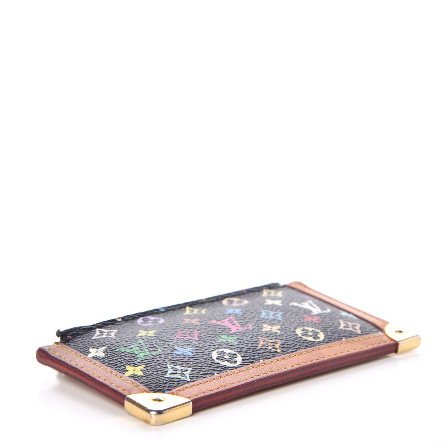 Monogram Multicolor Key Pouch Black