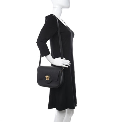 Versace Calfskin Medusa Crossbody Bag Black 2 of 10