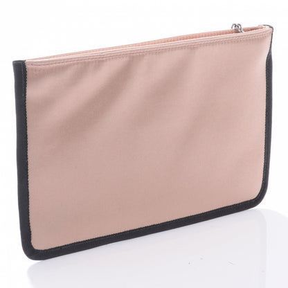 Chanel Satin Icon Cosmetic Pouch Pink Black 3 of 7