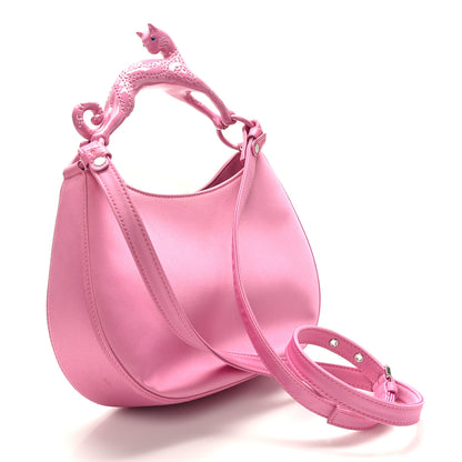 Lanvin Satin Cat Hobo Pink 3 of 9