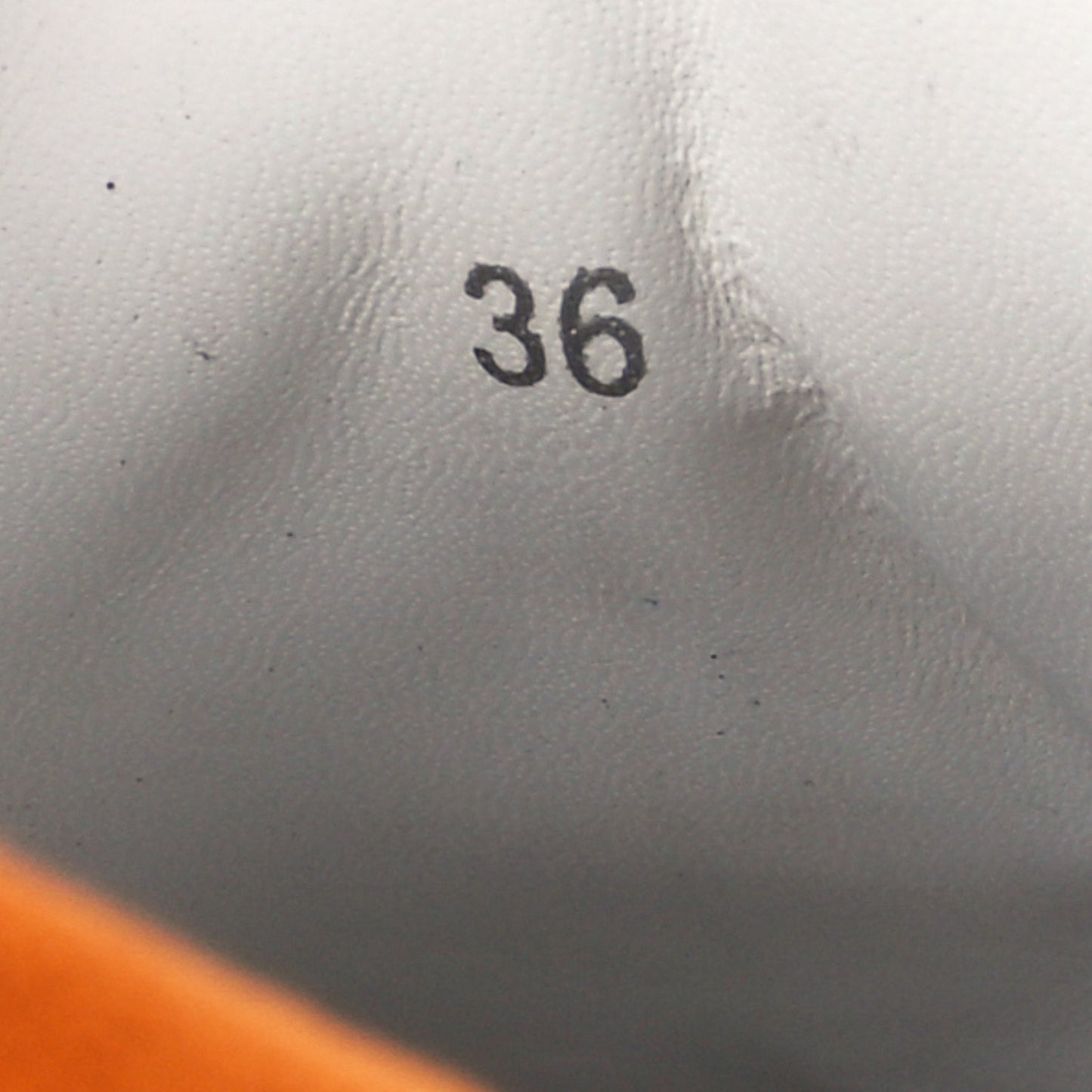 Calfskin Rome Low Top Sneakers 36 Amber Orange