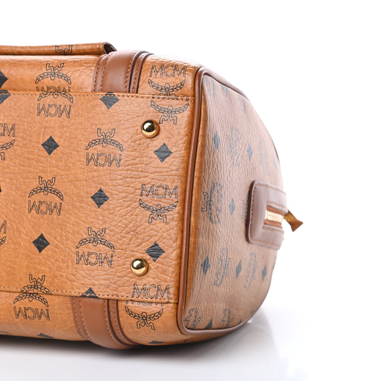 Visetos Small Boston Bag Cognac