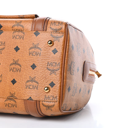 MCM Visetos Small Boston Bag Cognac 11 of 17