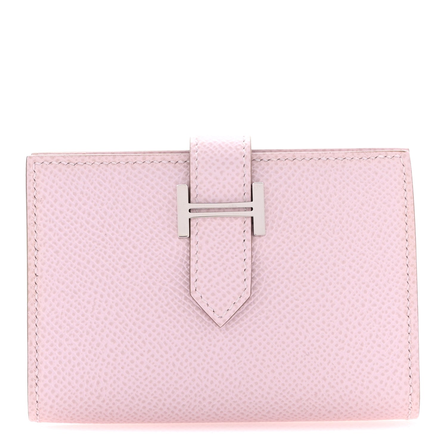 Hermes Epsom Bearn Card Holder Wallet Mauve Pale 1 of 10