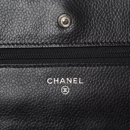 Chanel Caviar Quilted Wallet On Chain WOC Black 6 of 11