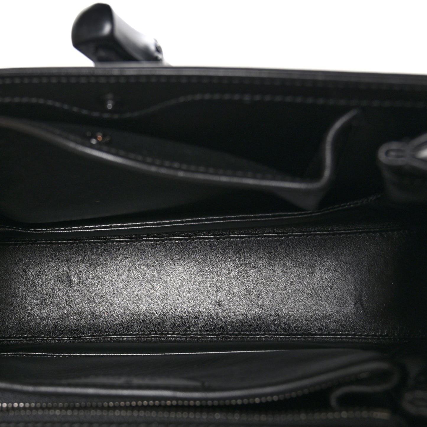 Boarded Dyana Lux Calfskin Web Monochrome Medium Bamboo 1947 Top Handle Bag Black