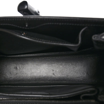 Gucci Boarded Dyana Lux Calfskin Web Monochrome Medium Bamboo 1947 Top Handle Bag Black 5 of 12