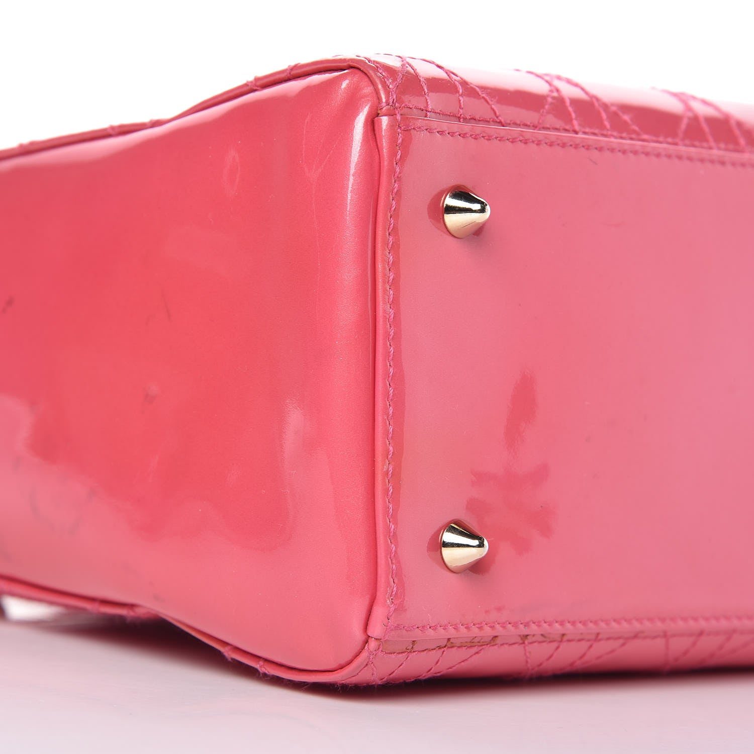 Christian Dior Patent Cannage Medium Lady Dior Pink 22 of 30