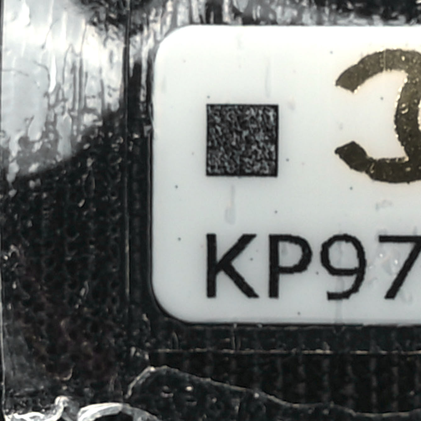 Caviar Quilted Multi Chain CC Card Holder Black