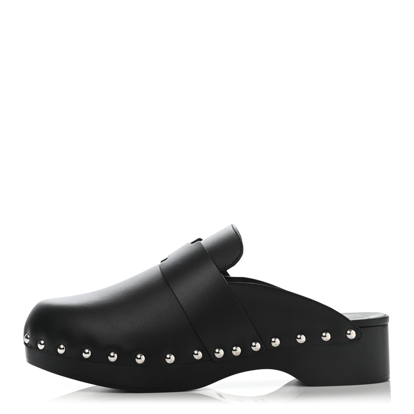 Calfskin Calya Mules 37 Black
