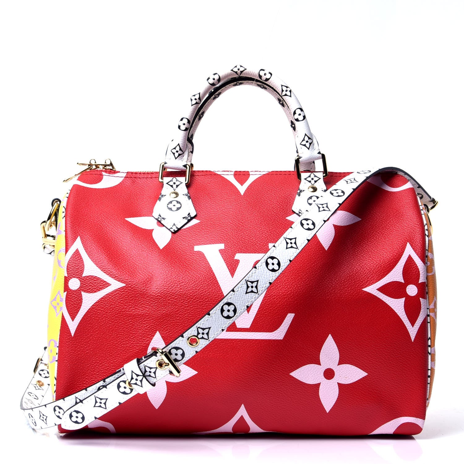 Louis Vuitton Monogram Giant Speedy Bandouliere 30 Rouge 2 of 5