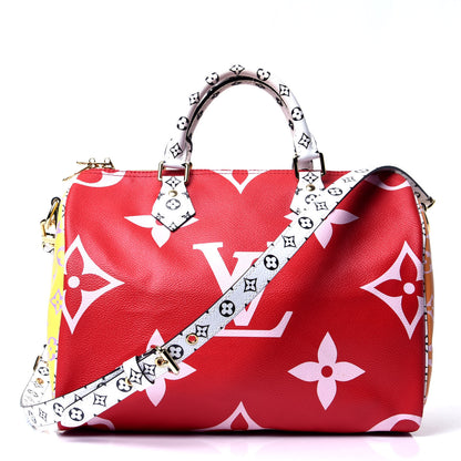 Louis Vuitton Monogram Giant Speedy Bandouliere 30 Rouge 2 of 5
