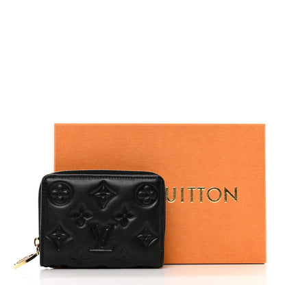 Louis Vuitton Lambskin Embossed Monogram Lou Coussin Wallet Black 8 of 8