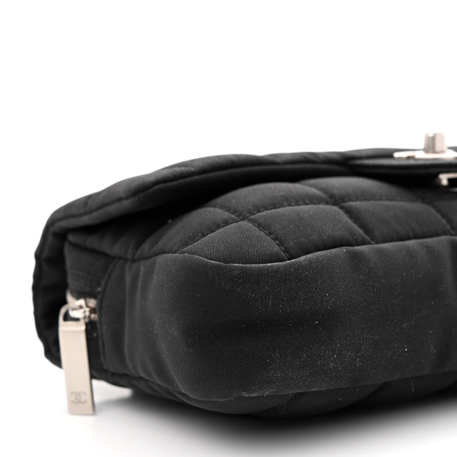Chanel Nylon Square Quilted Flap Black 9 of 10
