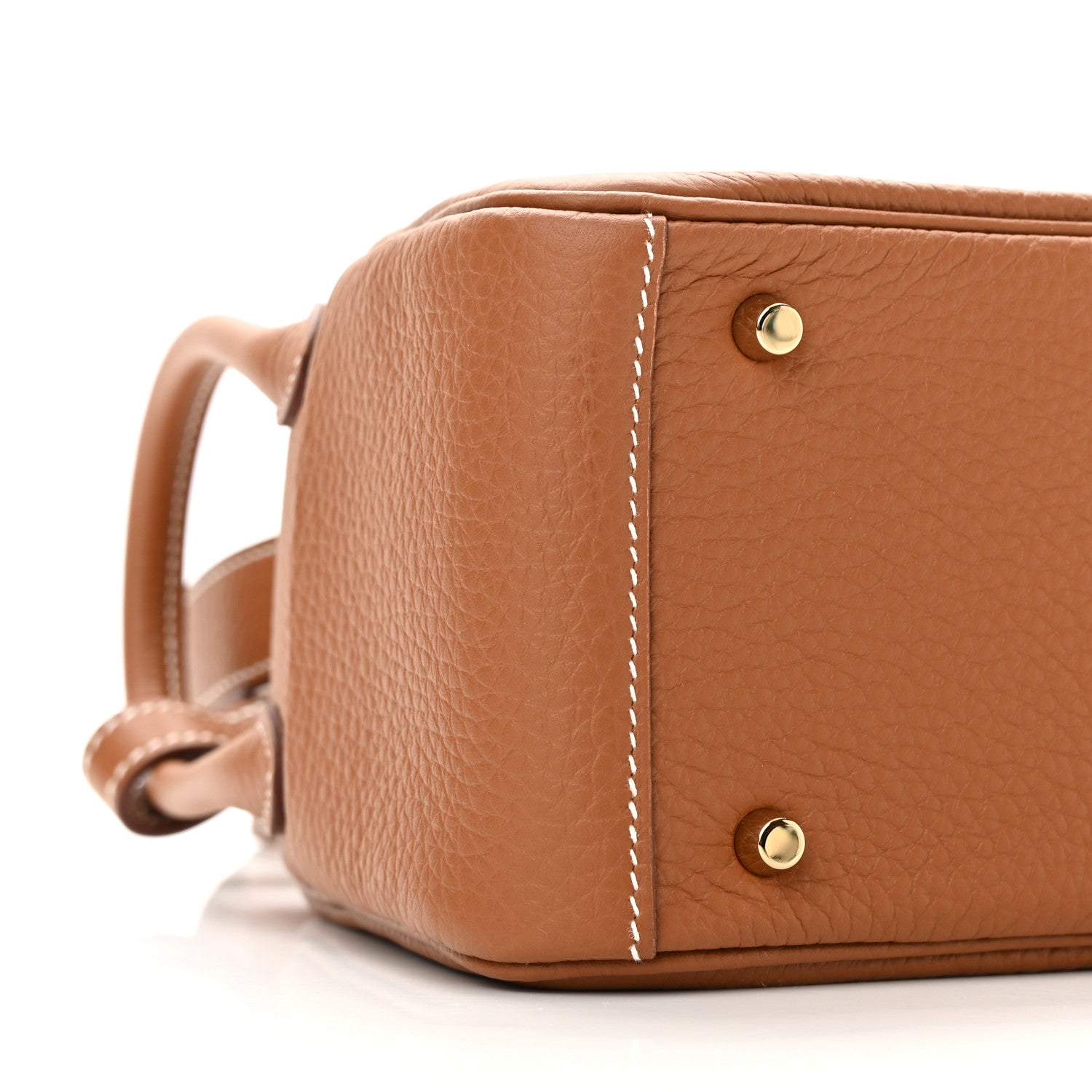 Hermes Taurillon Clemence Mini Lindy 20 Gold 9 of 11
