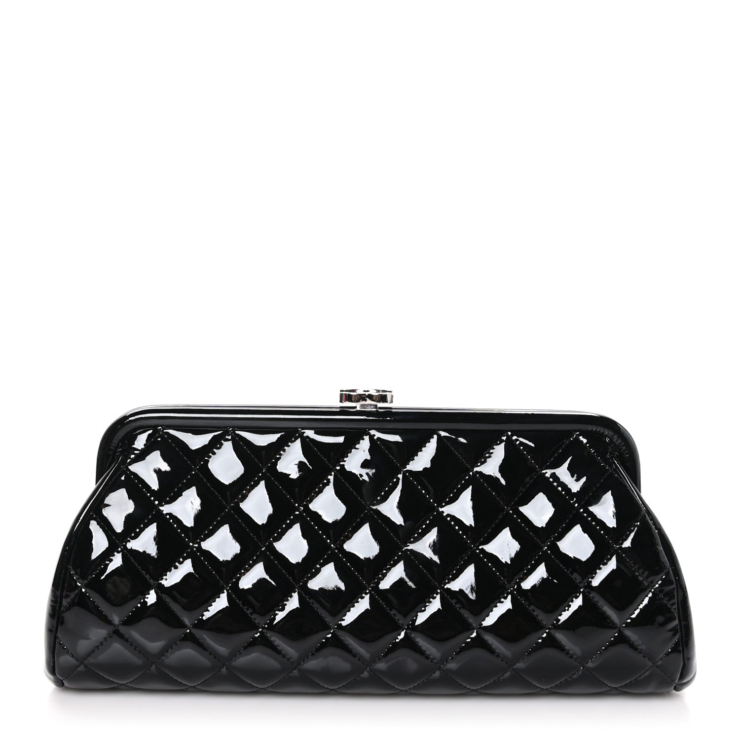 Chanel Patent Quilted Timeless Clutch Black 1 of 11