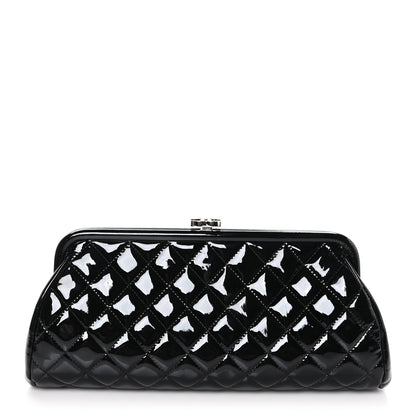 Chanel Patent Quilted Timeless Clutch Black 1 of 11