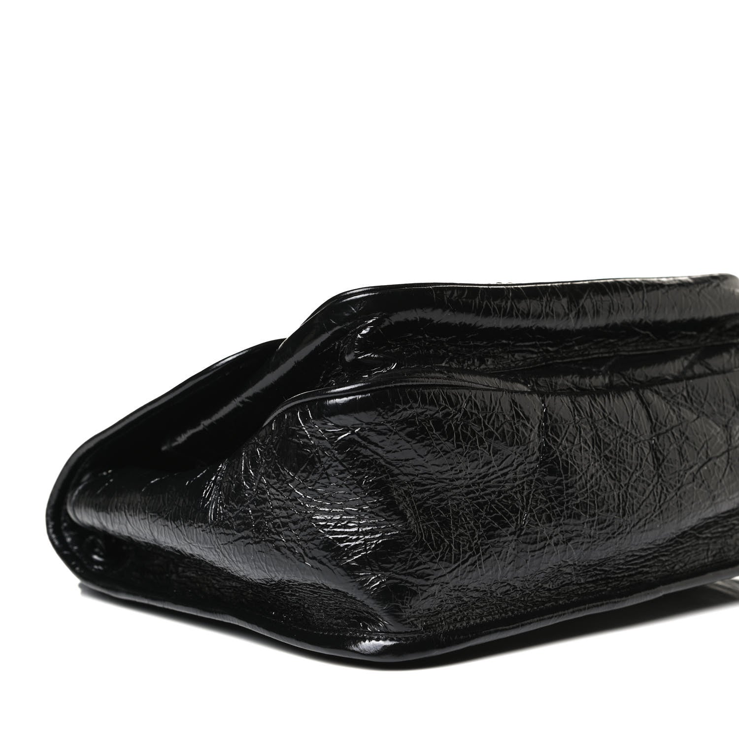 Saint Laurent Crinkled Calfskin Matelasse Monogram Medium Niki Chain Satchel Black 6 of 18