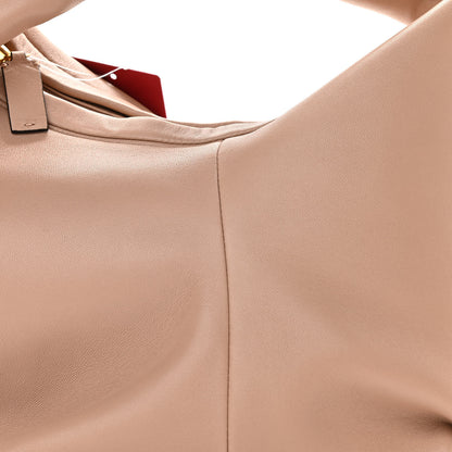 Valentino Garavani Nappa Small Roman Stud Hobo Rose Cannelle 8 of 10