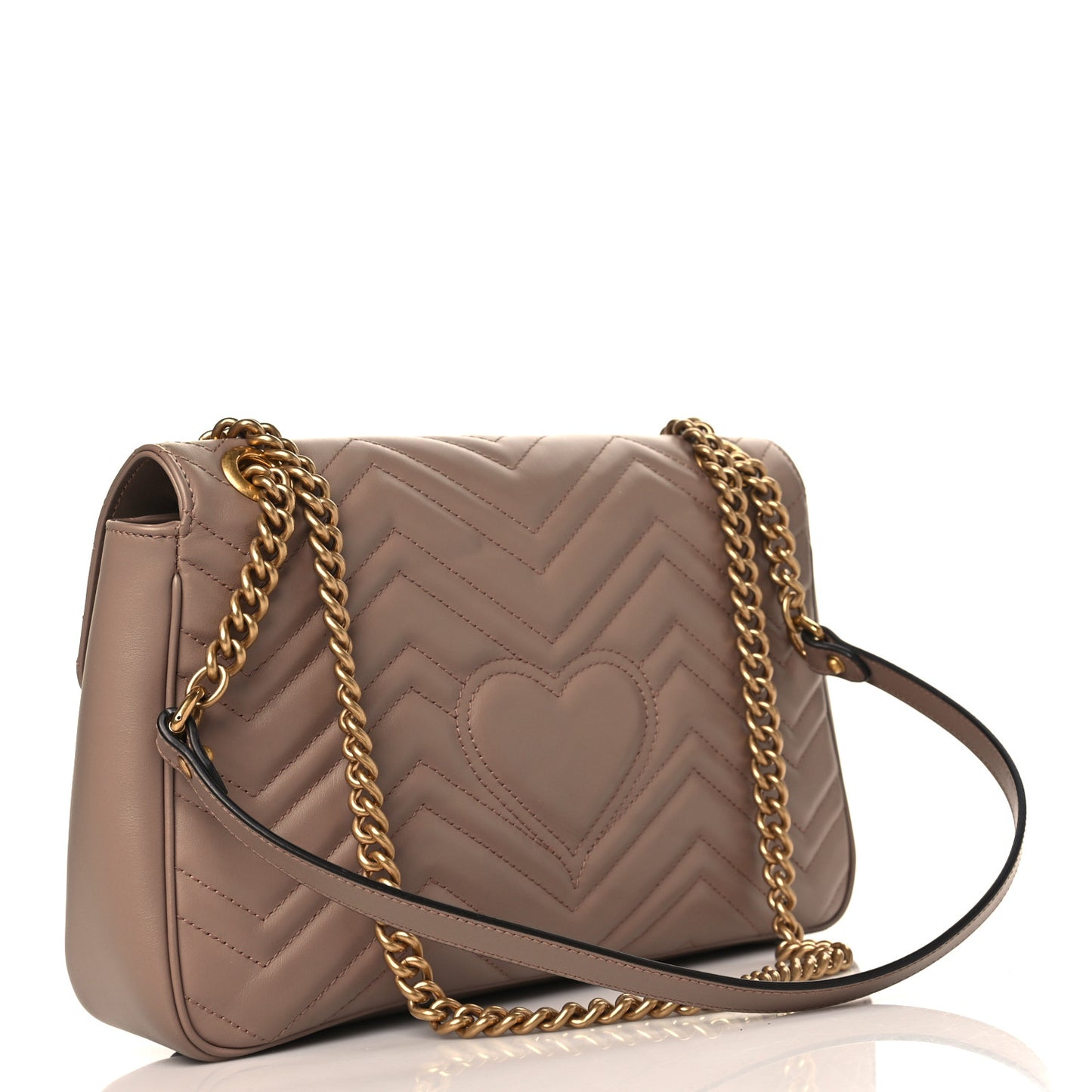 Calfskin Matelasse Medium GG Marmont Shoulder Bag Porcelain Rose