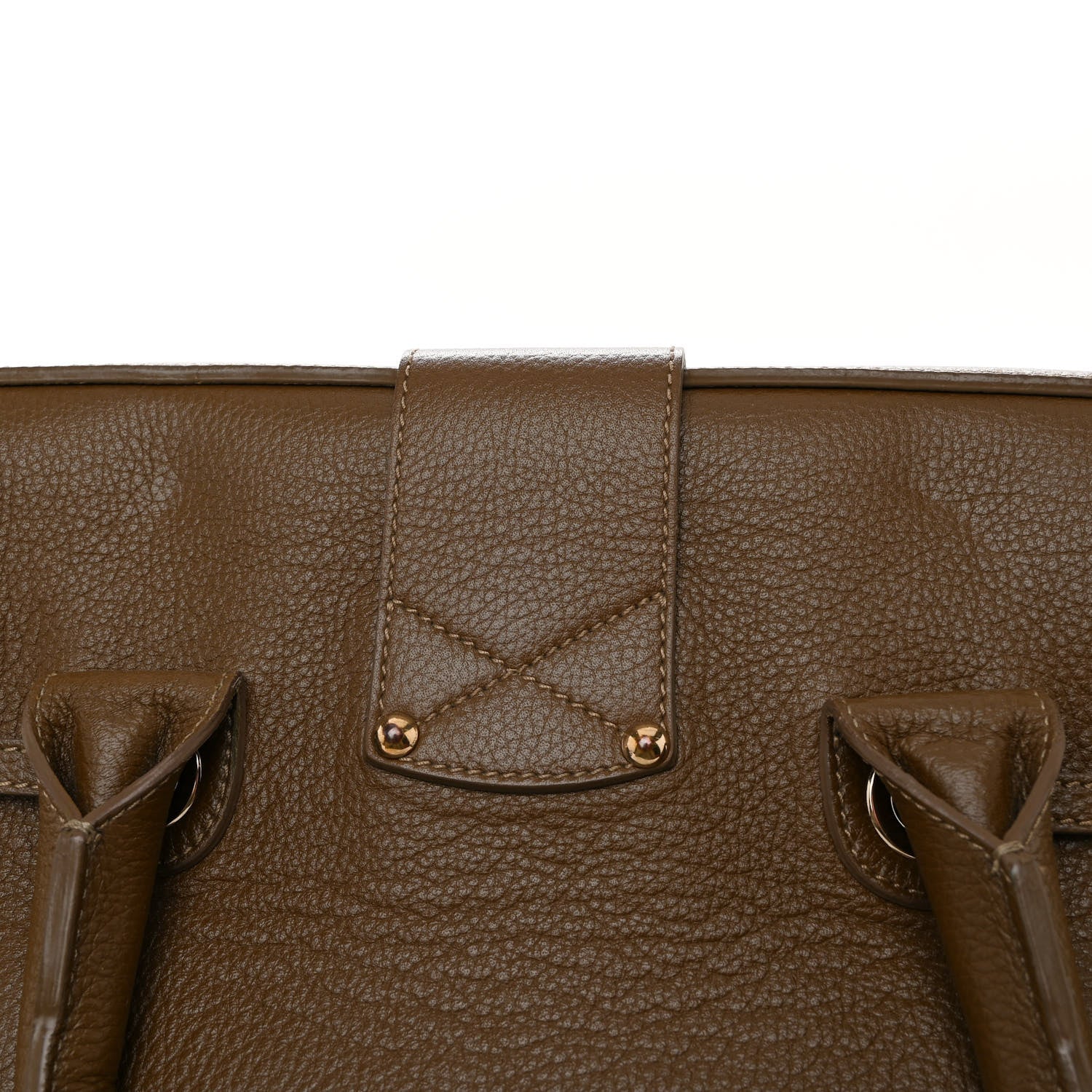 Jimmy Choo Grainy Calfskin Rosalie Satchel Dark Brown 10 of 11