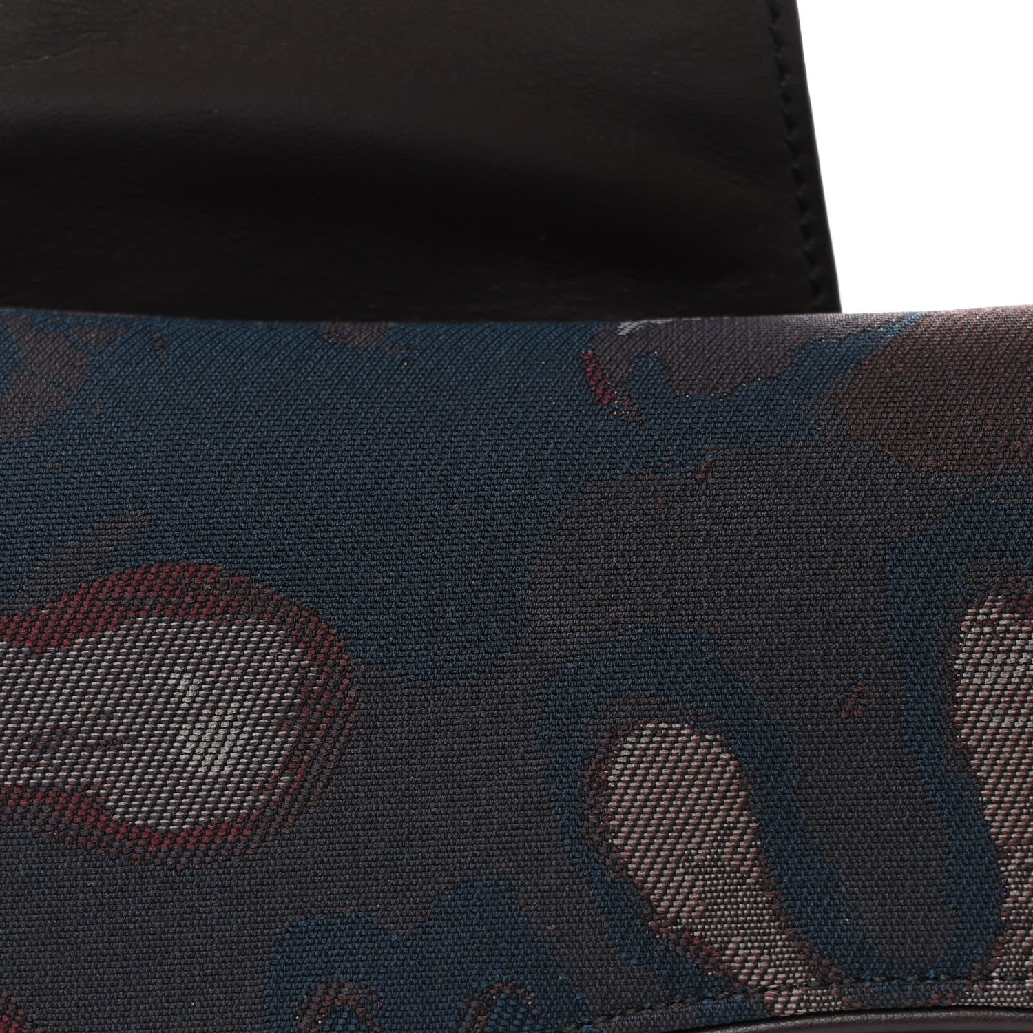 Christian Dior X PETER DOIG Denim Camouflage Saddle Bag Brown 7 of 9