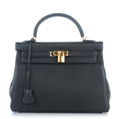 Hermes Togo Kelly Retourne 32 Black 1 of 24