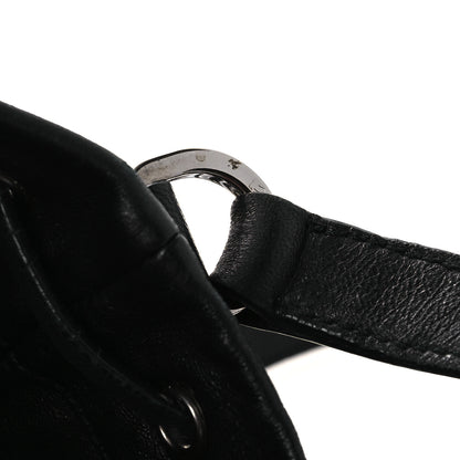 Miu Miu Nappa Jeweled Grommet Starlight Bucket Bag Black 14 of 15