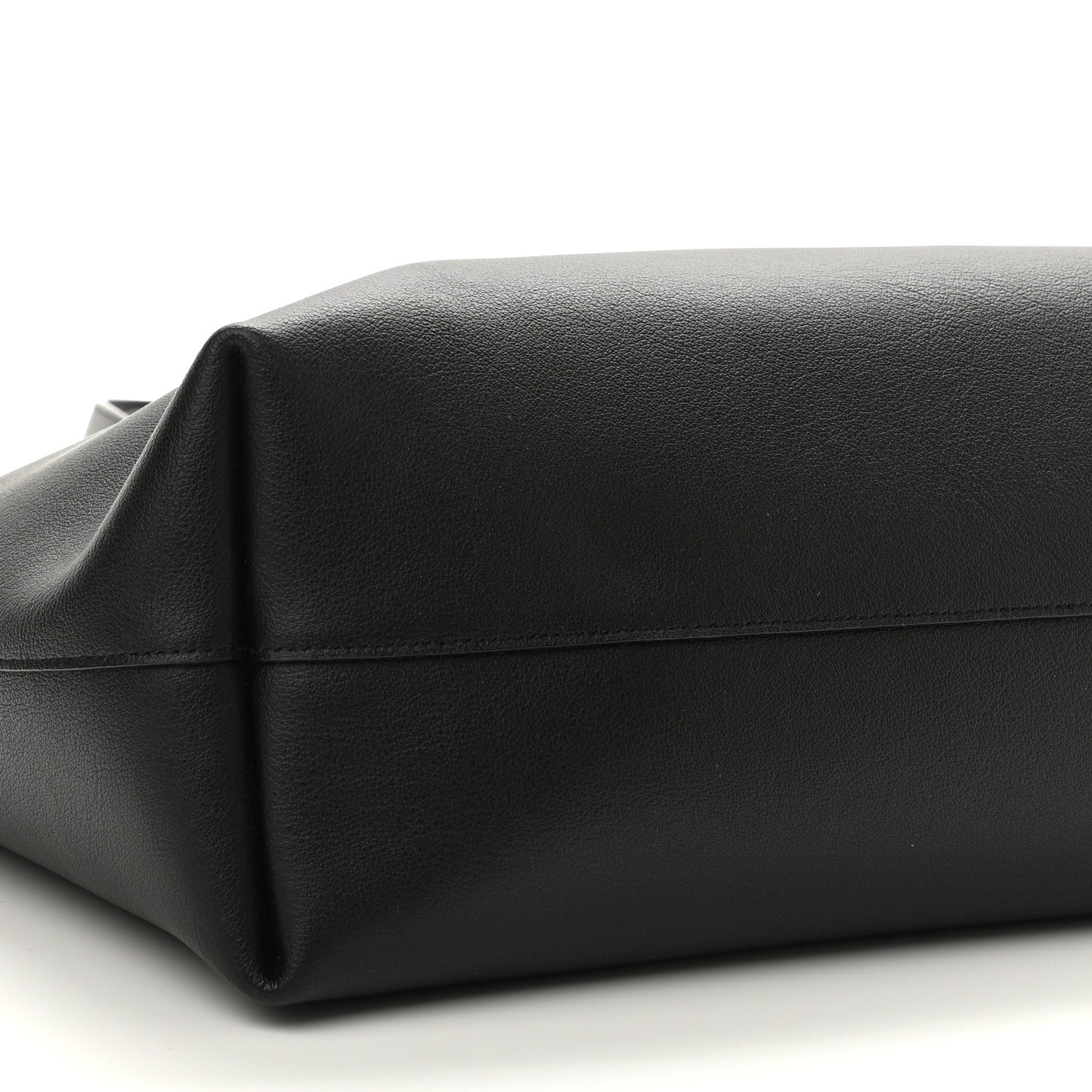 Calfskin Large Shopping Tote Black