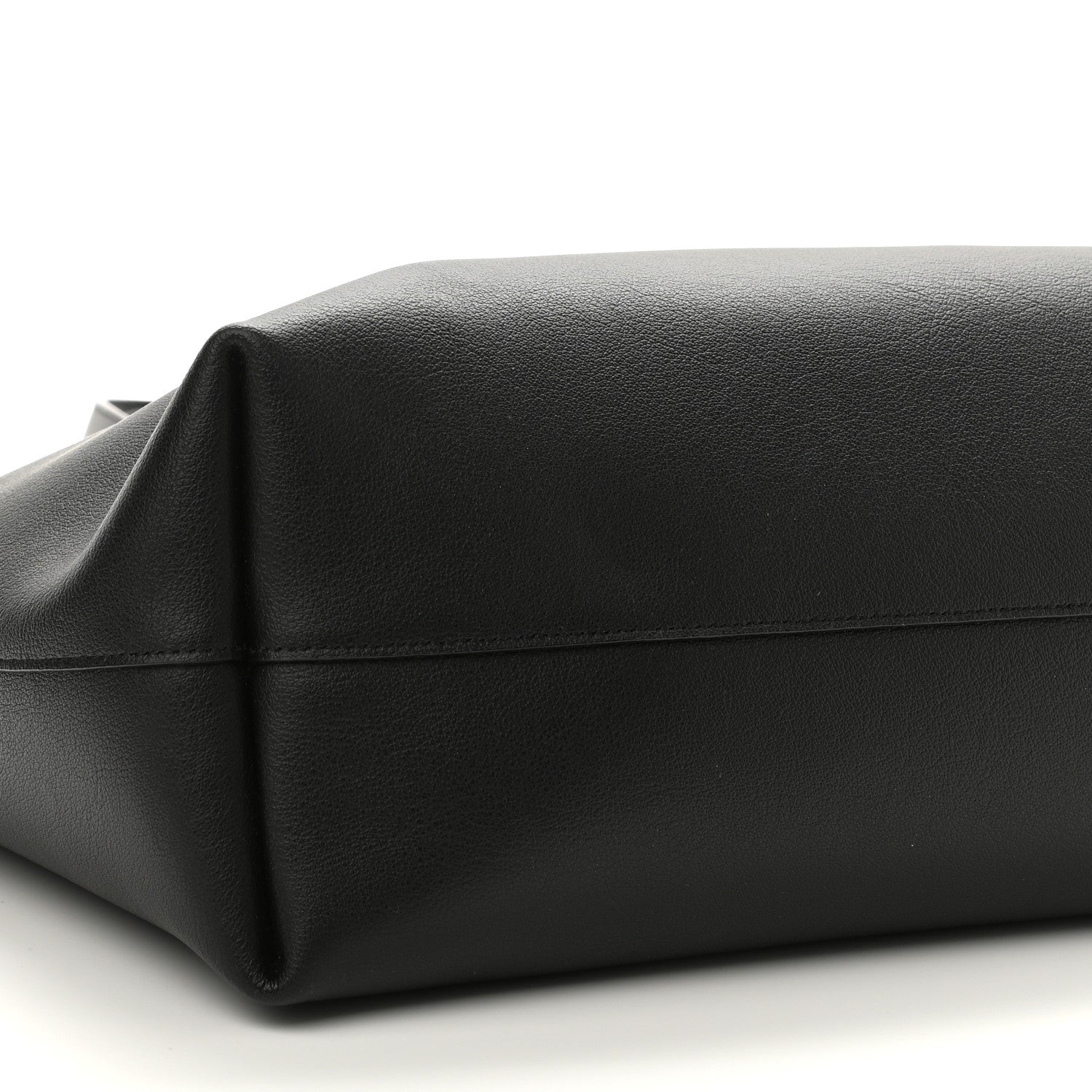 Saint Laurent Calfskin Large Shopping Tote Black 10 of 11