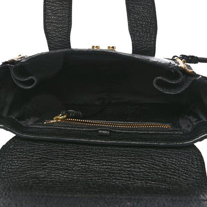 3.1 Phillip Lim Textured Calfskin Mini Pashli Satchel Black 5 of 13