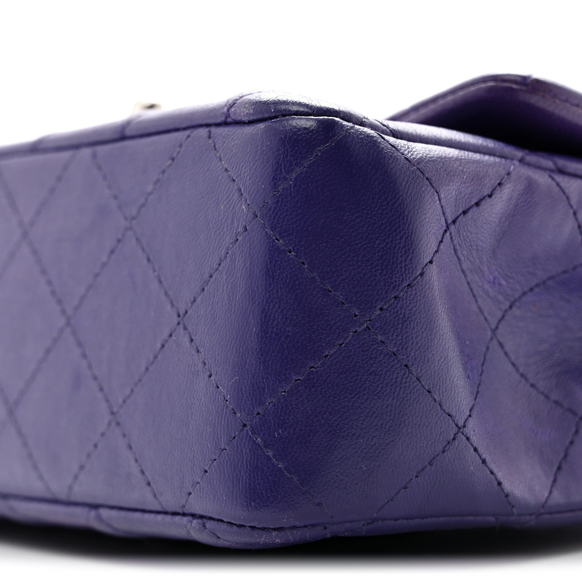 Chanel Lambskin Quilted Mini Rectangular Flap Purple 10 of 14