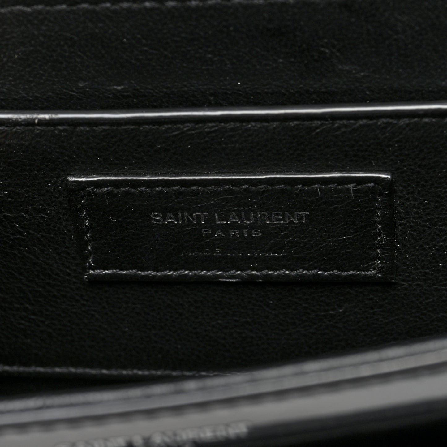 Glazed Calfskin Monogram Medium Solferino Satchel Black