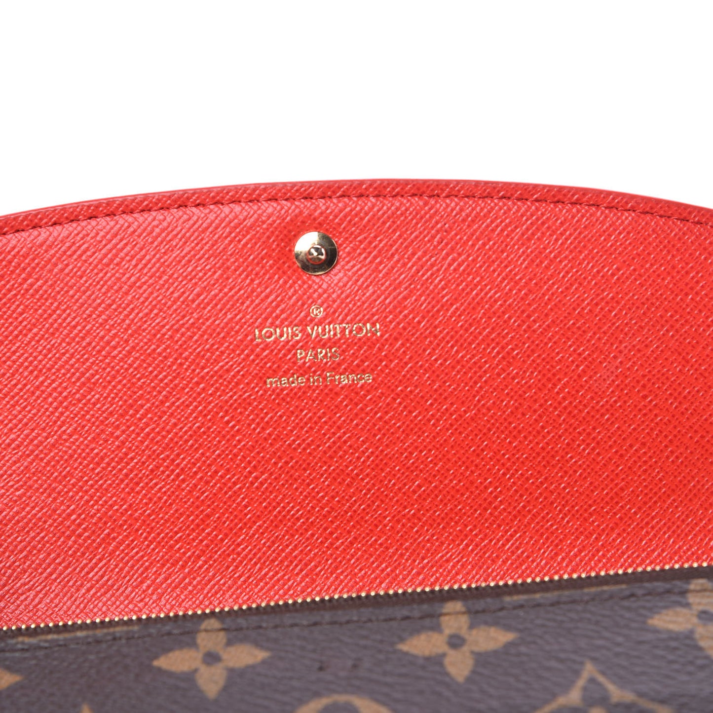 Monogram Bloom Flower Emilie Wallet Coquelicot