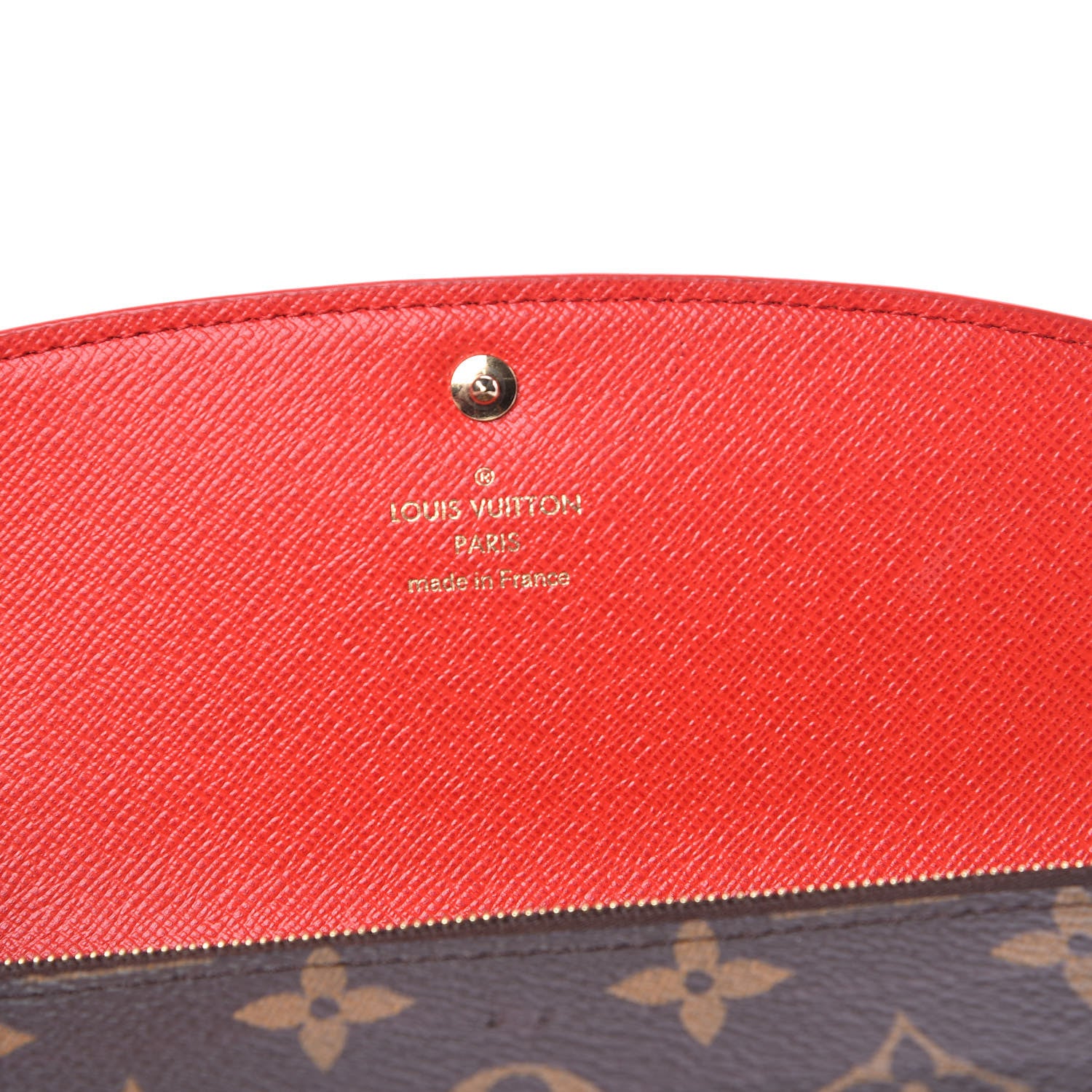 Louis Vuitton Monogram Bloom Flower Emilie Wallet Coquelicot 6 of 11