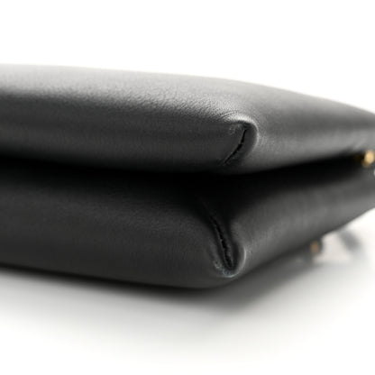 The Row Grained Calfskin Mini Nu Twin Bag Black 9 of 9