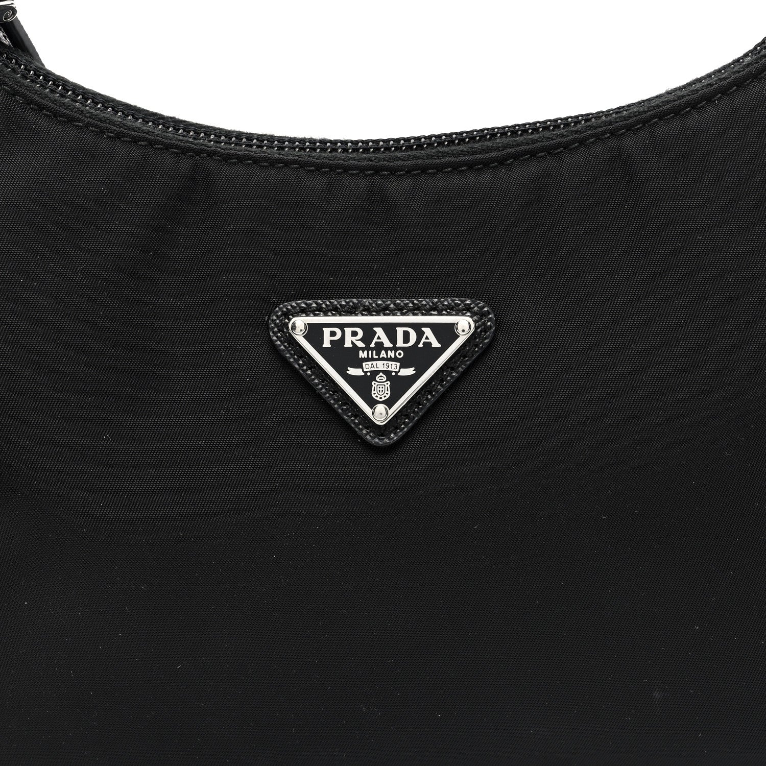 Prada Tessuto Nylon Mini Re-Edition 2000 Bag Black 7 of 9