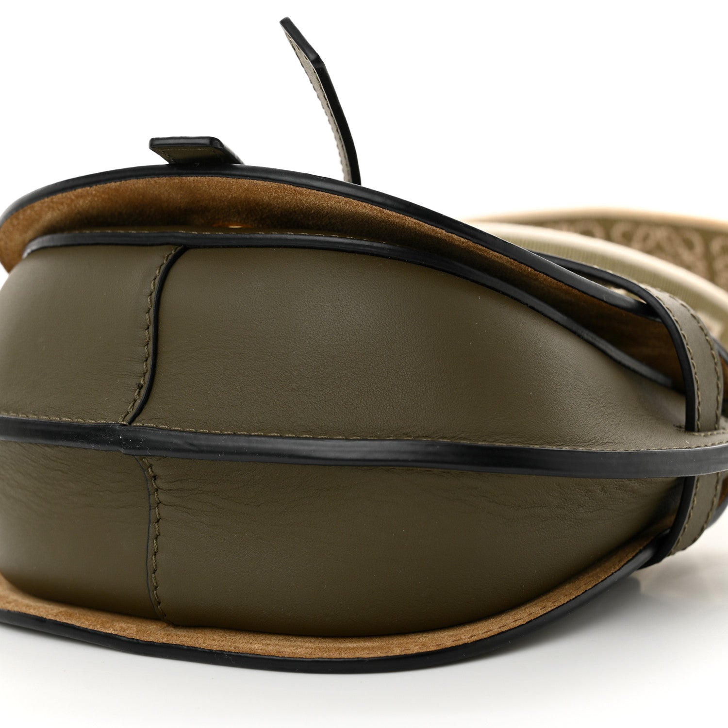 Loewe Calfskin Jacquard Mini Gate Dual Bag Autumn Green 9 of 10