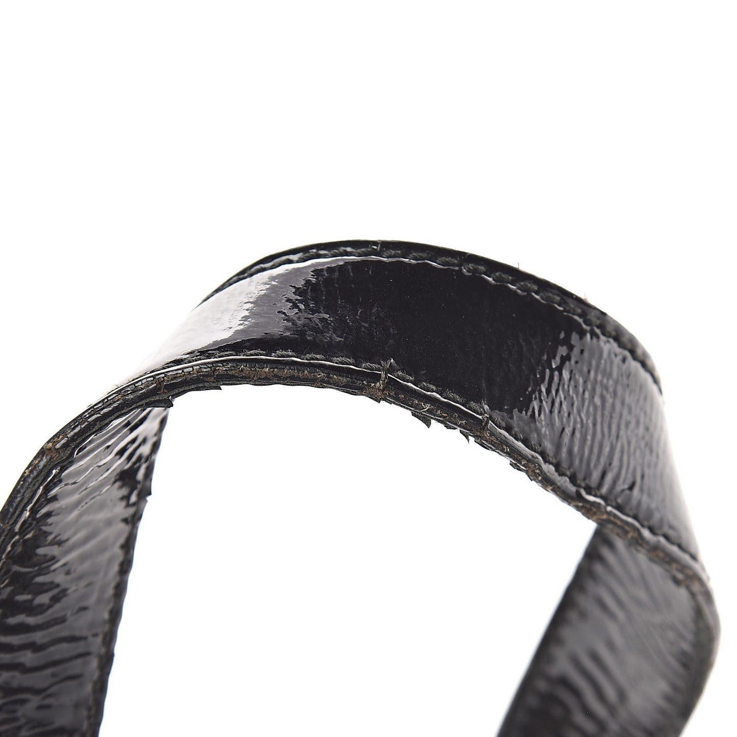 Crocodile Embossed Patent Large Muse Black