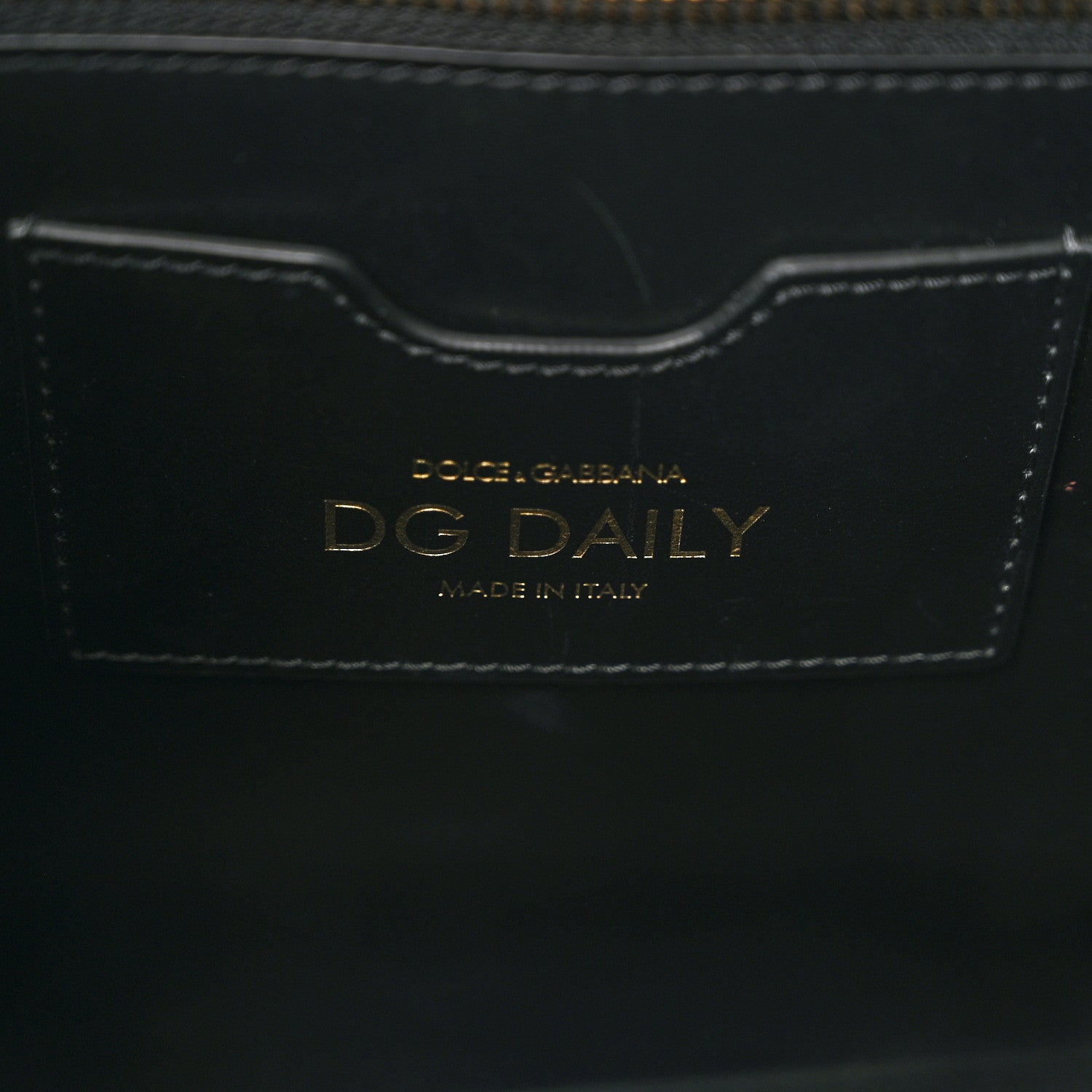 Dolce & Gabbana Calfskin Small DG Daily Shopper Tote Black 6 of 12