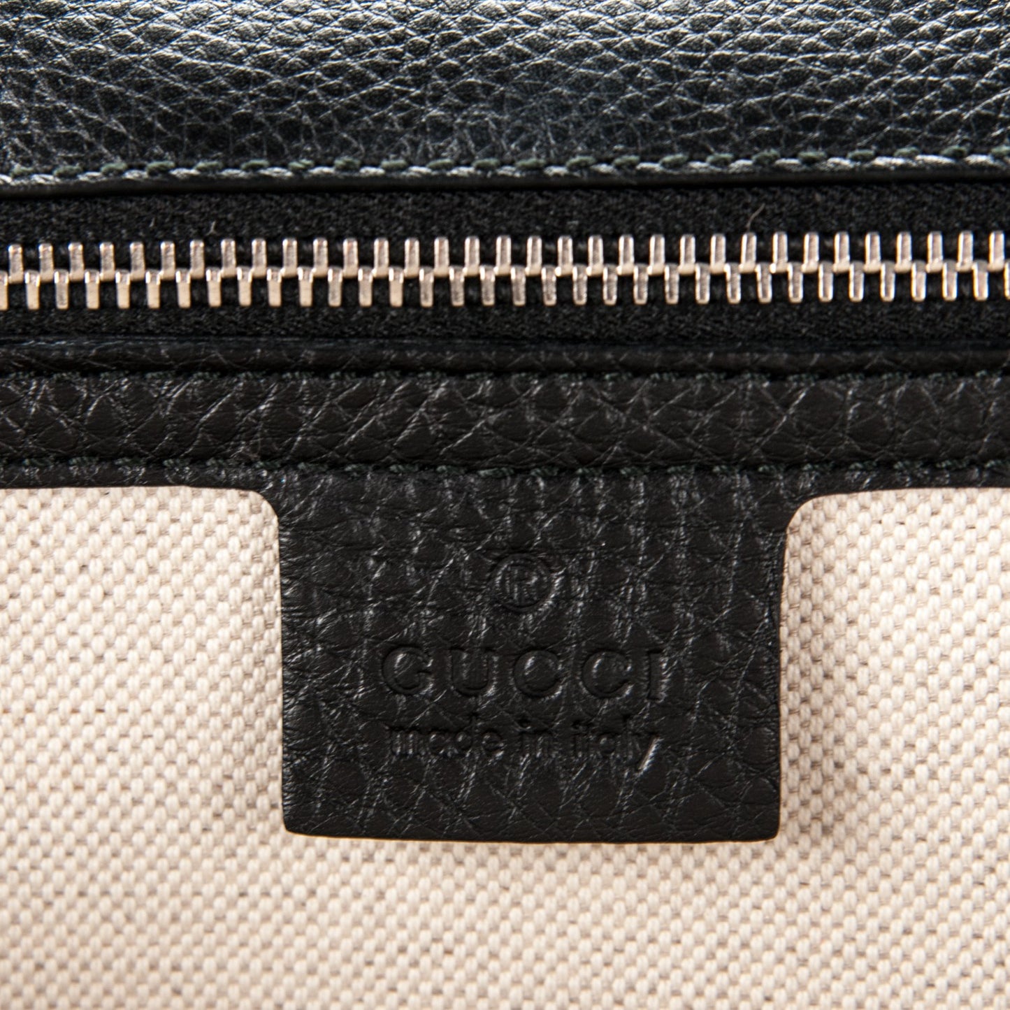 Pebbled Calfskin Large New Bamboo Top Handle Bag Black