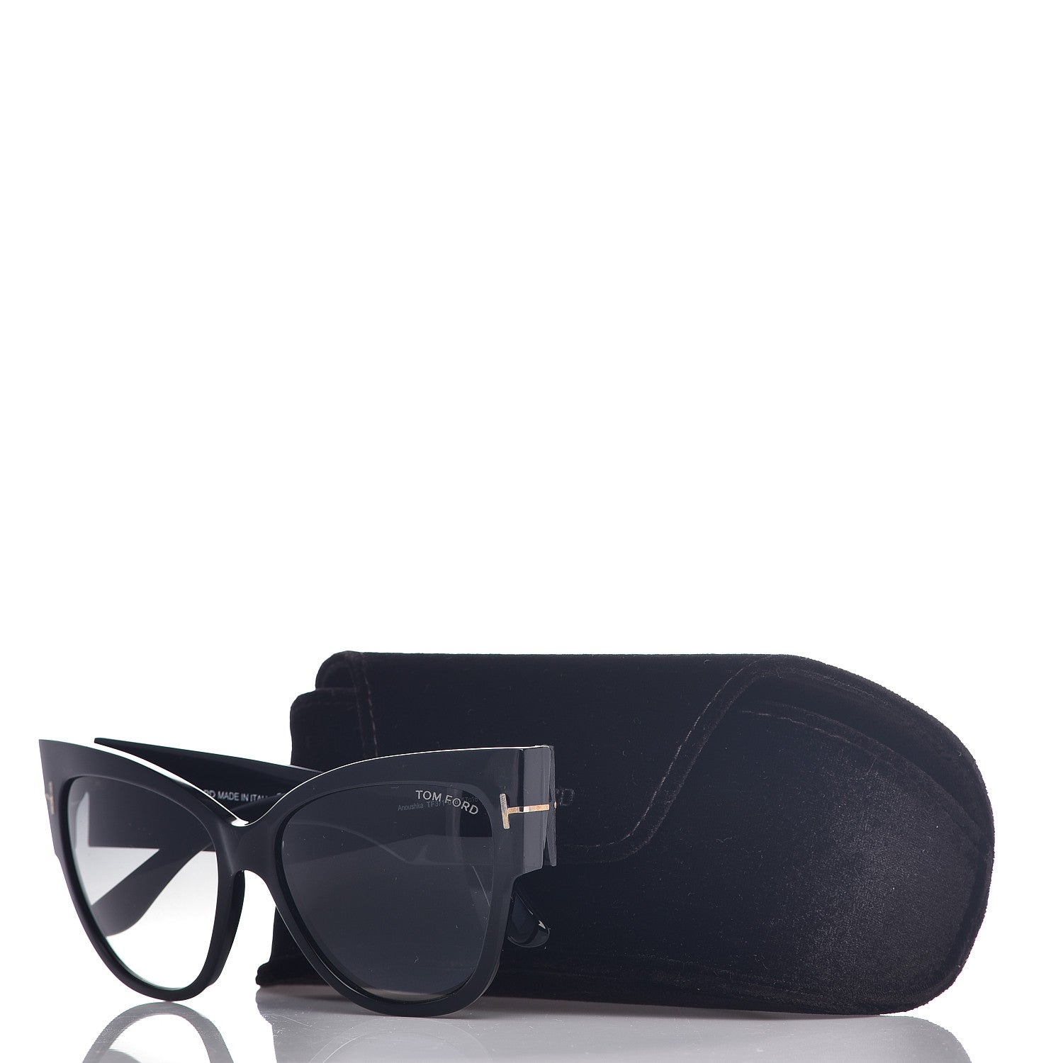 Tom Ford Acetate Anoushka Cat Eye Sunglasses TF371 Black 7 of 7