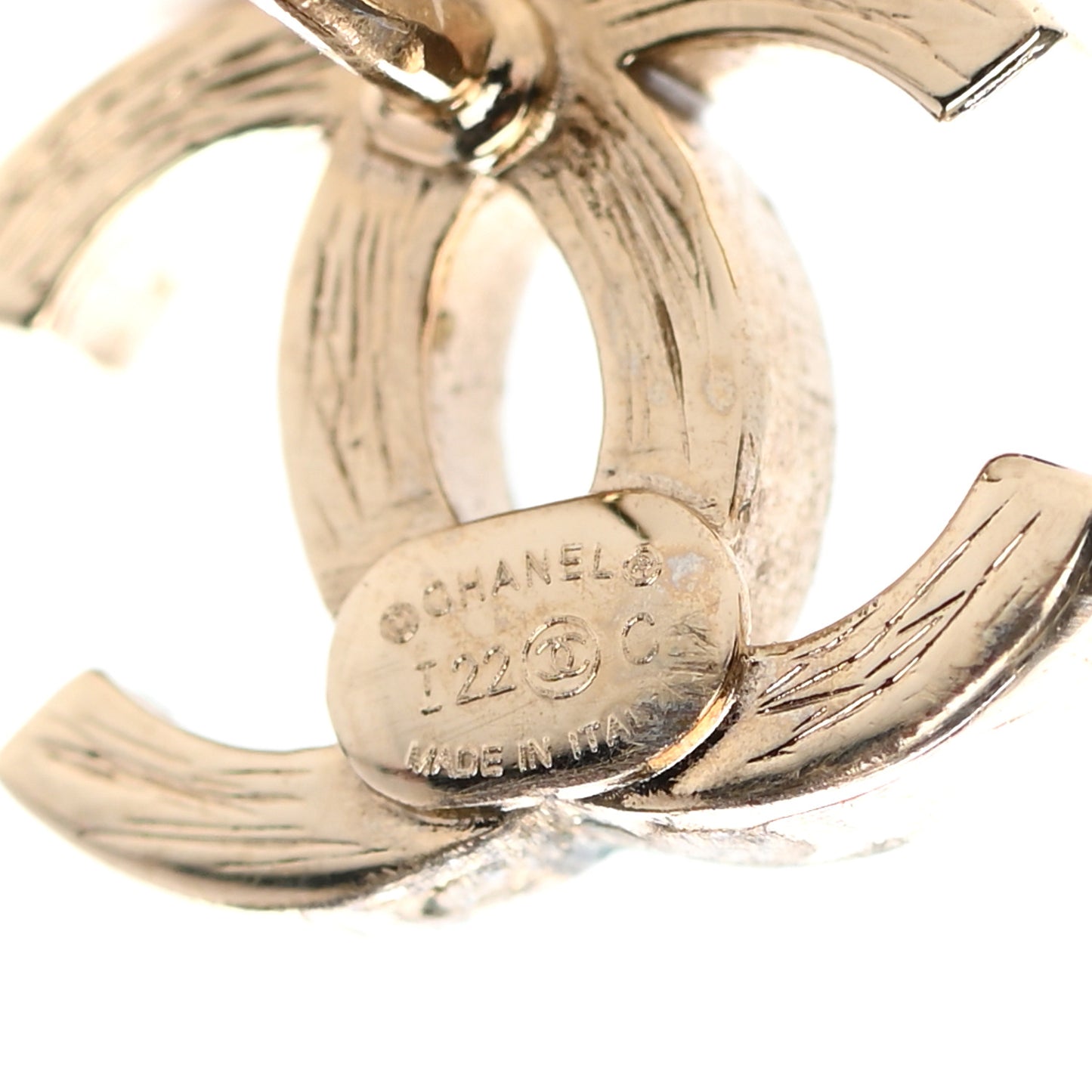 Crystal CC Earrings Gold