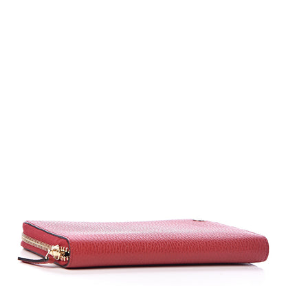 Gucci Dollar Calfskin GG Zip Around Wallet Red 4 of 6