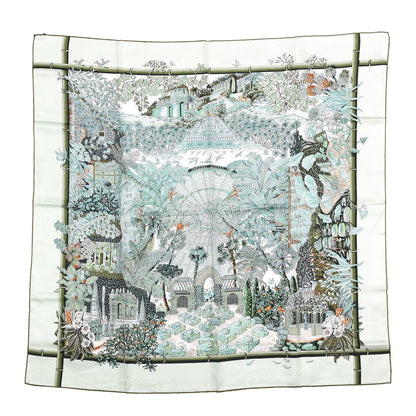 Hermes Silk Jardins D Hiver Scarf 90 1 of 8
