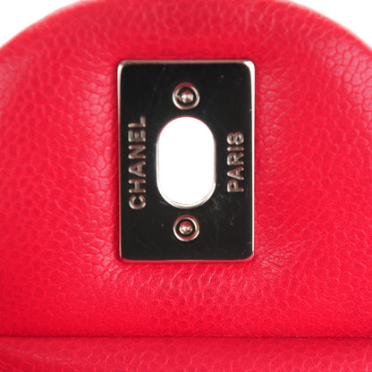 Chanel Washed Caviar Quilted Maxi Single Flap Fuchsia 6 of 9