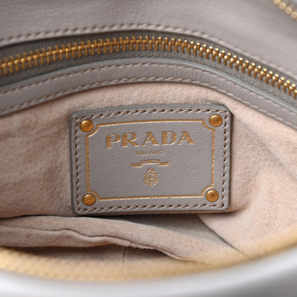 Prada Soft Calfskin Shopping Satchel Argilla 6 of 8